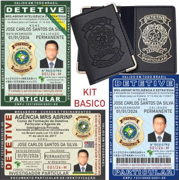 Carteira do Curso de Agente de Investigação Particular 1