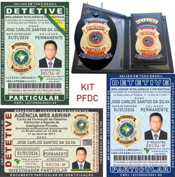 Carteira do Curso de Agente de Investigação Particular 3