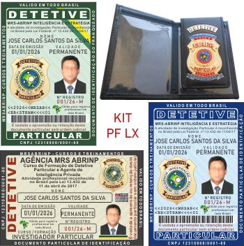 Carteira do Curso de Agente de Investigação Particular 2